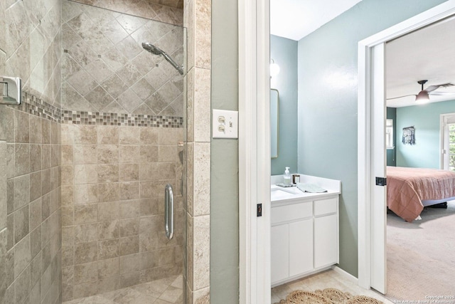 11214 Whisper Fls, San Antonio, TX 78230 - ensuite bathroom featuring a shower stall and vanity