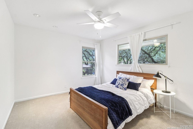 11214 Whisper Fls, San Antonio, TX 78230 - bedroom with carpet floors and ceiling fan