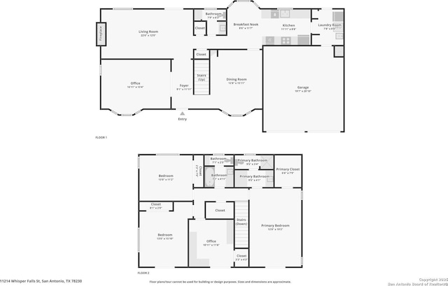 11214 Whisper Fls, San Antonio, TX 78230 - view of home floor plan