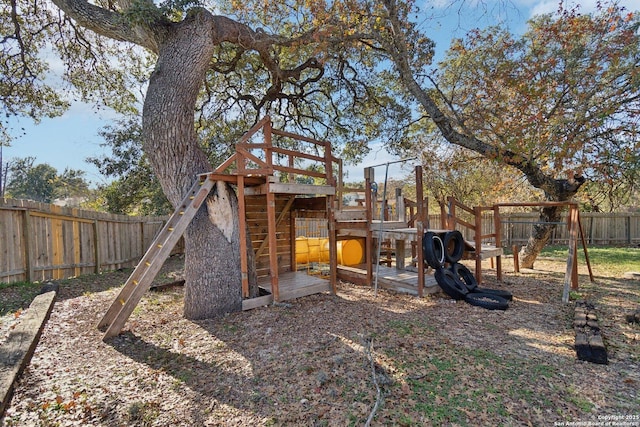 11214 Whisper Fls, San Antonio, TX 78230 - view of playground featuring a fenced backyard