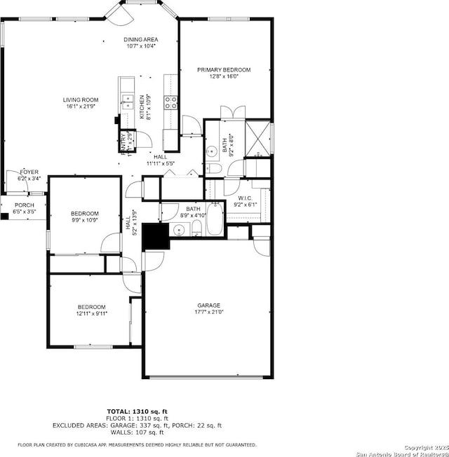 5330 Stormy Hls, San Antonio, TX 78247 - view of floor plan / room layout