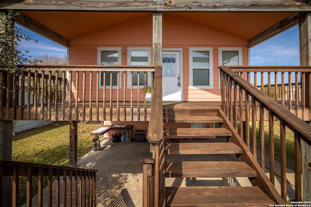 902 Harrison Prt, Oconnor, TX 77982 - view of deck