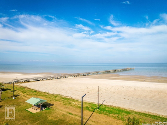 902 Harrison Prt, Oconnor, TX 77982 - water view featuring nearby beach