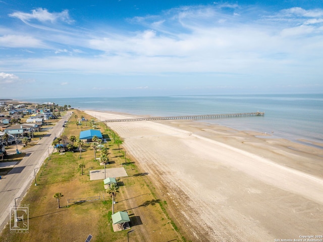 902 Harrison Prt, Oconnor, TX 77982 - bird's eye view of waterfront with a beach