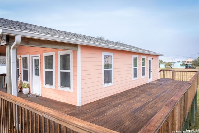 902 Harrison Prt, Oconnor, TX 77982 - view of wooden deck