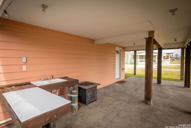 902 Harrison Prt, Oconnor, TX 77982 - view of patio with a sink