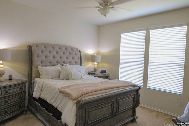 11334 Pink Star, San Antonio, TX 78245 - bedroom with light colored carpet, multiple windows, and ceiling fan