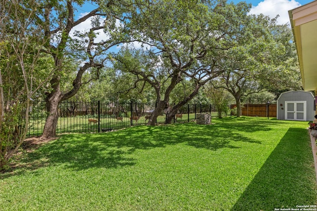 8526 Spartan Ter, Universal City, TX 78148 - fenced backyard with a shed