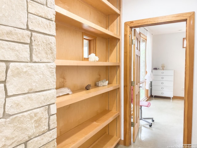 317 Saddle Mtn, Boerne, TX 78006 - hall with finished concrete floors
