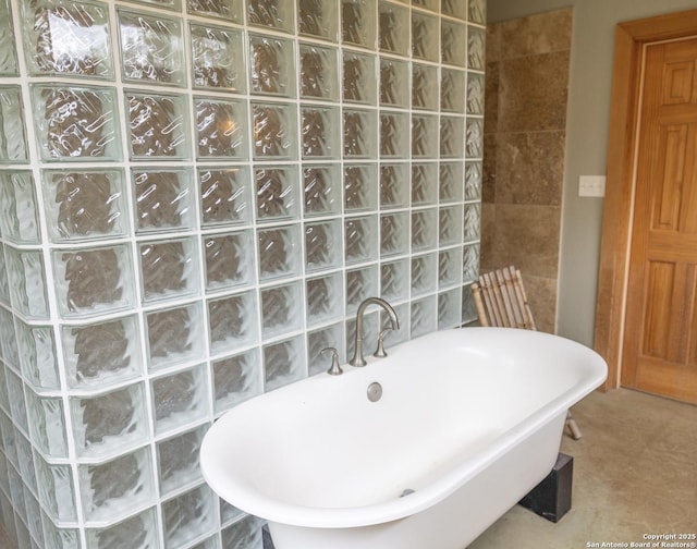 317 Saddle Mtn, Boerne, TX 78006 - bathroom with a freestanding tub