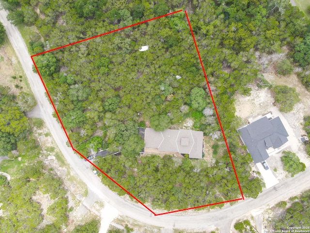 317 Saddle Mtn, Boerne, TX 78006 - aerial overview of property's location featuring property parcel outlined