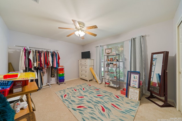 5327 Stormy Skies, San Antonio, TX 78247 - carpeted bedroom with ceiling fan and baseboards