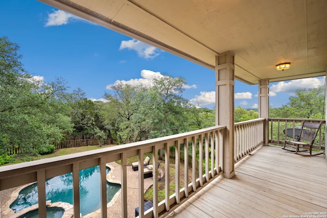 7 Mcinnis, Bulverde, TX 78163 - balcony featuring view of pool area