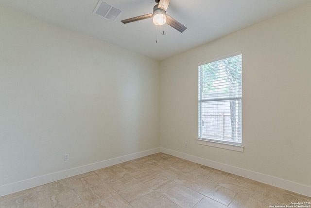 114 Mokukua Ln, Bastrop, TX 78602 - empty room with baseboards and ceiling fan