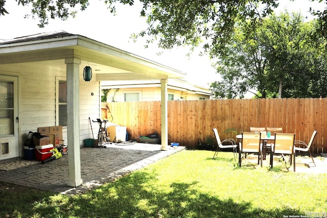 9522 Sage Ter, San Antonio, TX 78251 - view of yard with a patio area and outdoor dining space
