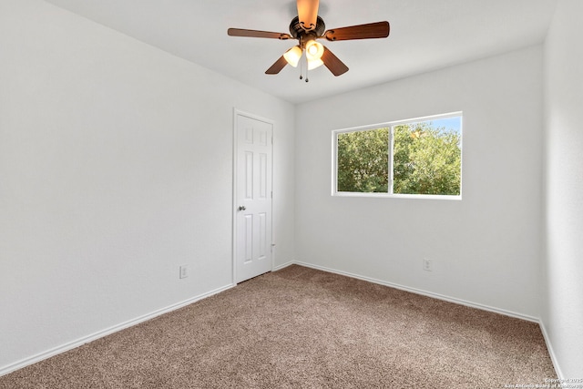 221 Passerina Spur, Schertz, TX 78154 - carpeted empty room featuring baseboards and ceiling fan