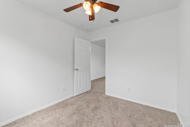 221 Passerina Spur, Schertz, TX 78154 - spare room featuring carpet flooring and a ceiling fan