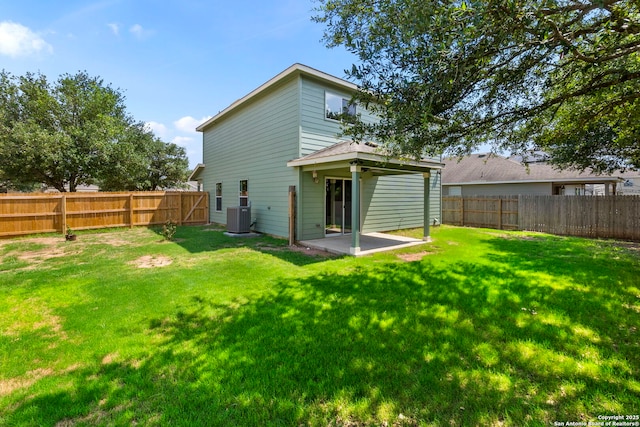 221 Passerina Spur, Schertz, TX 78154 - back of property featuring a fenced backyard and a patio area