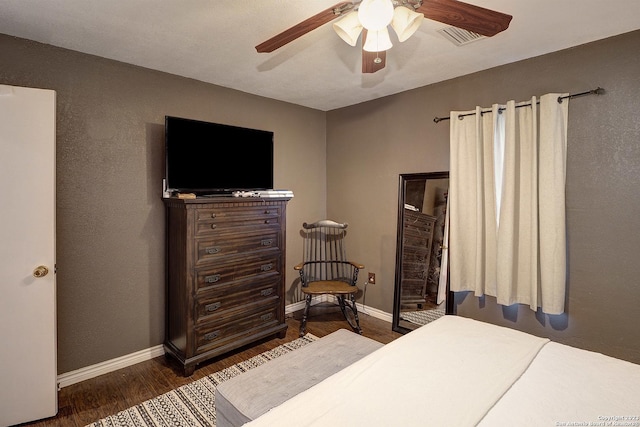 402 Hermine Blvd, San Antonio, TX 78212 - bedroom featuring wood finished floors and ceiling fan