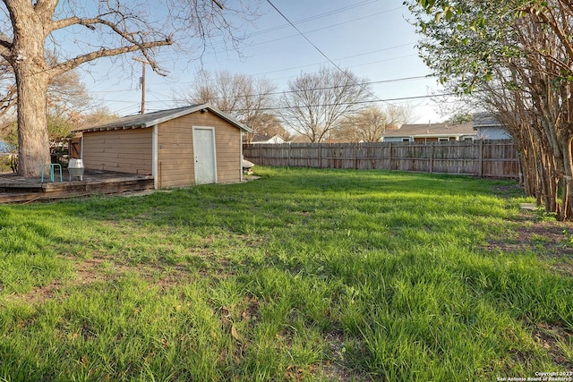 402 Hermine Blvd, San Antonio, TX 78212 - view of yard with a shed