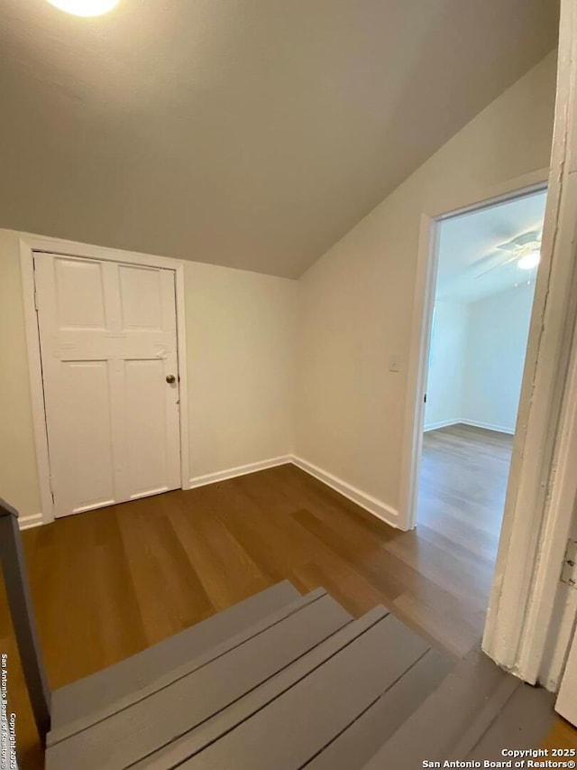 646 N San Eduardo, San Antonio, TX 78228 - bonus room featuring lofted ceiling and dark wood finished floors
