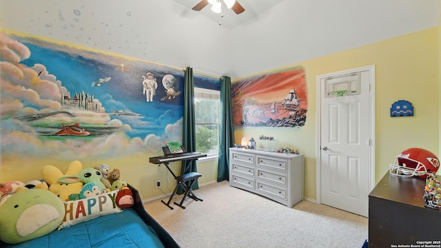 1739 Oak Gln, New Braunfels, TX 78132 - bedroom with light carpet and ceiling fan