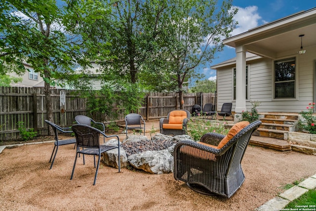 108 Brown Hawk, Boerne, TX 78006 - fenced backyard with a patio