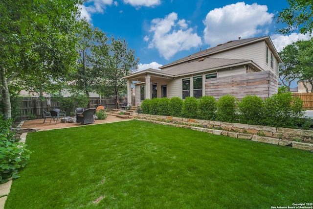 108 Brown Hawk, Boerne, TX 78006 - rear view of property with a patio area
