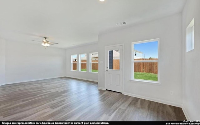 11619 Cowper Horn, San Antonio, TX 78245 - unfurnished room with wood finished floors and ceiling fan