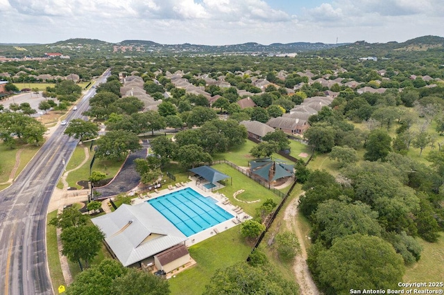 24831 Cloudy Crk, San Antonio, TX 78255 - bird's eye view of a mountain backdrop
