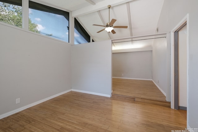 6914 Glen Gate, San Antonio, TX 78239 - unfurnished room featuring a ceiling fan and wood finished floors
