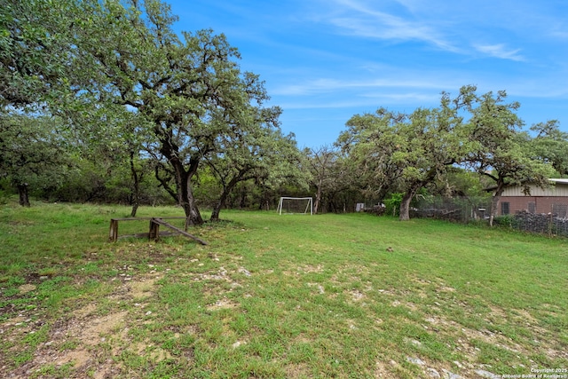 30650 Wildcat Dr, Bulverde, TX 78163 - view of yard with an area for soccer
