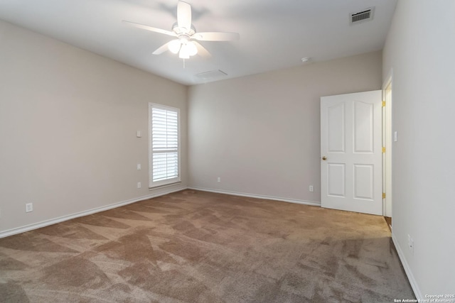 1407 Canyon Edge, San Antonio, TX 78248 - spare room with carpet and a ceiling fan