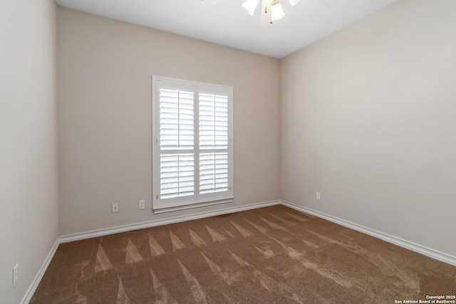 1407 Canyon Edge, San Antonio, TX 78248 - carpeted empty room featuring ceiling fan and baseboards
