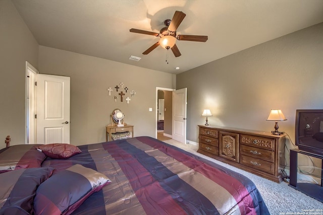 1463 Birch Ln, Fischer, TX 78623 - carpeted bedroom with a ceiling fan