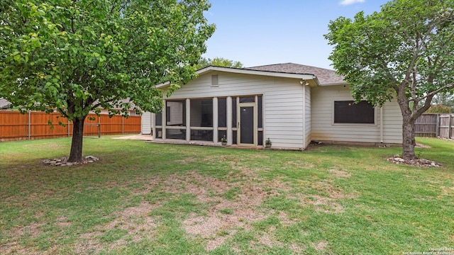 1238 Sugar Land, New Braunfels, TX 78130 - back of house with a sunroom and roof with shingles