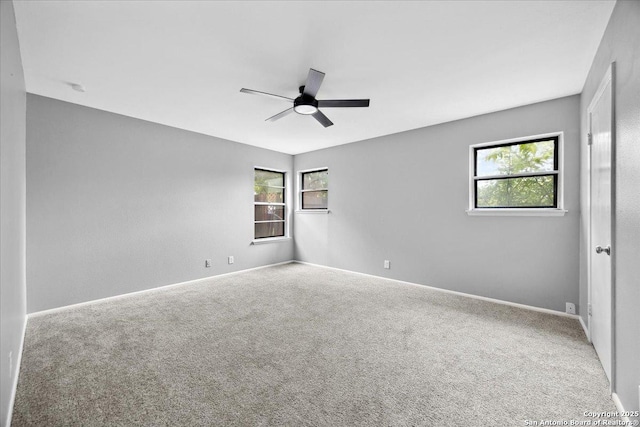 910 Mount Kisco, San Antonio, TX 78213 - spare room featuring ceiling fan and carpet flooring