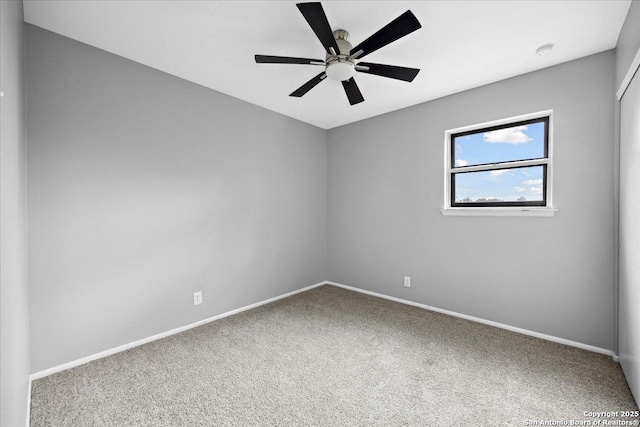 910 Mount Kisco, San Antonio, TX 78213 - empty room featuring carpet floors, a smoke detector, and ceiling fan