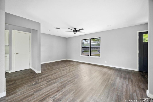 910 Mount Kisco, San Antonio, TX 78213 - unfurnished room with a ceiling fan and wood finished floors