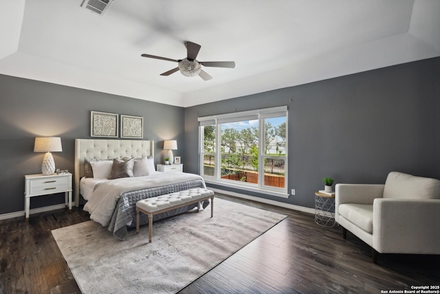4130 Luckenbach, San Antonio, TX 78251 - bedroom with wood finished floors and a ceiling fan