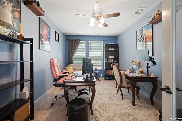 1573 Las Fontanasa, New Braunfels, TX 78132 - office with carpet flooring and ceiling fan