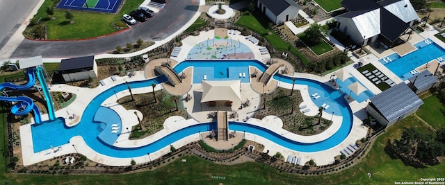14034 Breccia, San Antonio, TX 78253 - aerial view of property and surrounding area with a pool