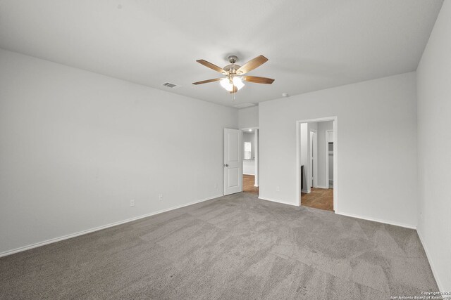 14034 Breccia, San Antonio, TX 78253 - unfurnished bedroom with carpet floors and ceiling fan