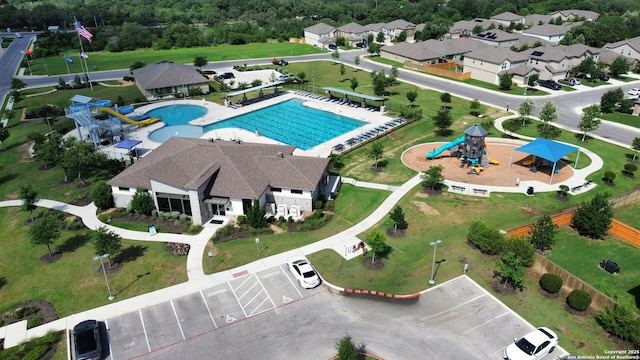 14034 Breccia, San Antonio, TX 78253 - aerial view of a pool