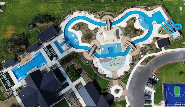 14034 Breccia, San Antonio, TX 78253 - aerial overview of property's location with a pool area