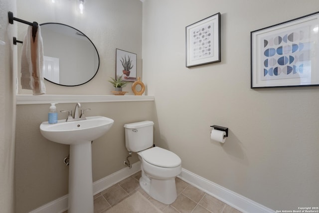 21731 Cliff Vw, San Antonio, TX 78259 - bathroom featuring toilet and tile patterned floors