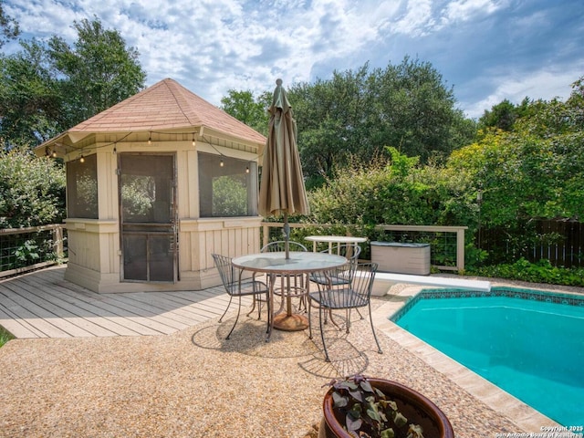 16018 Alsace, San Antonio, TX 78232 - view of pool featuring a deck