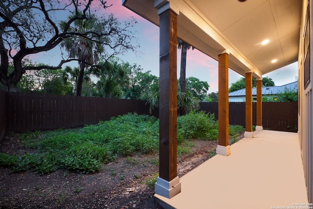 1939 W French Pl, San Antonio, TX 78201 - fenced backyard with a patio