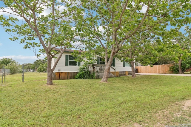 1111 Valeria, Marion, TX 78124 - view of yard featuring a deck