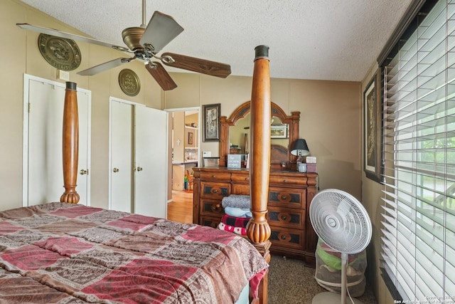 1111 Valeria, Marion, TX 78124 - bedroom featuring a textured ceiling and a ceiling fan